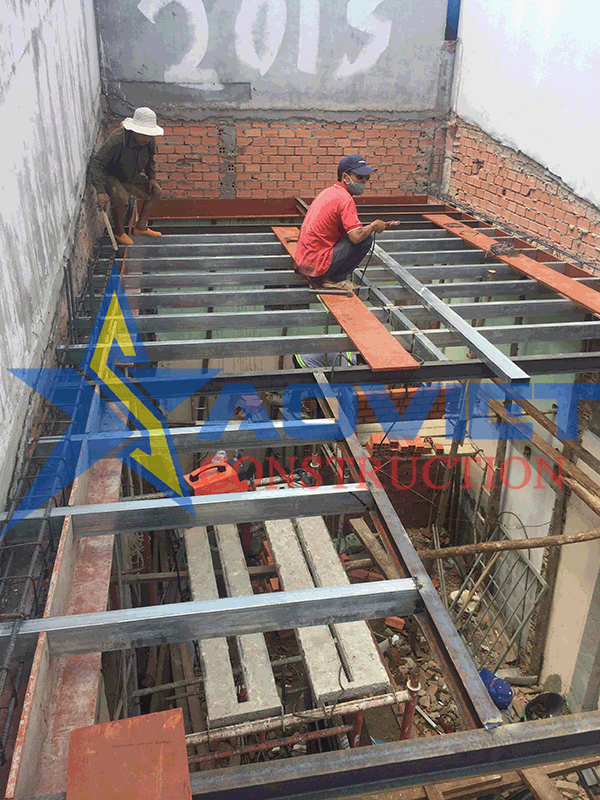 Thi công xây dựng nhà đúc giả - Xây Dựng Sao Việt
