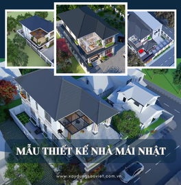 Mẫu thiết kế nhà mái nhật