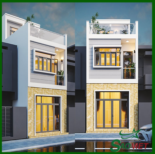 Giá thi công ngôi nhà 1 trệt 1 lầu Mau-thiet-ke-1-tret-1-tang-san-thuong-nam-2021