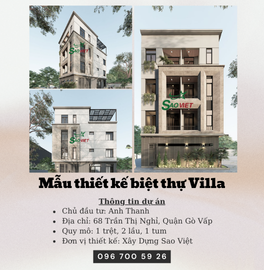 Mẫu thiết kế biệt thự Villa