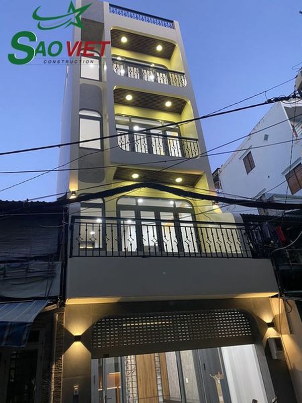 Mẫu nhà 5 tầng cho gia đình Anh Trường Quận Tân Bình