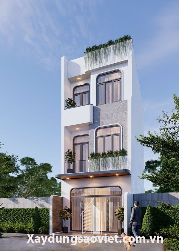 Thiết kế ngoại thất nhà phố của anh Tiến – Bình Tân