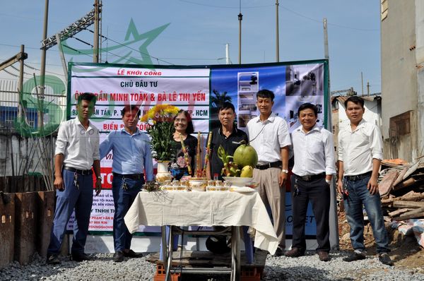 Lễ khởi công xây nhà anh Toàn chị Yến tại Quận Tân Phú