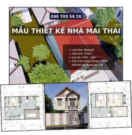 MẪU THIẾT KẾ NHÀ MÁI THÁI THÀNH PHỐ THỦ ĐỨC