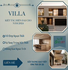 VILLA HIỆN ĐẠI SANG TRỌNG: KIỆT TÁC HIỆN ĐẠI CHO NĂM 2024