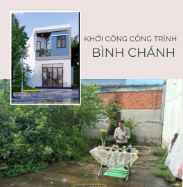 KHỞI CÔNG MẪU NHÀ 2 TẦNG XÃ TÂN NHỰT, HUYỆN BÌNH CHÁNH