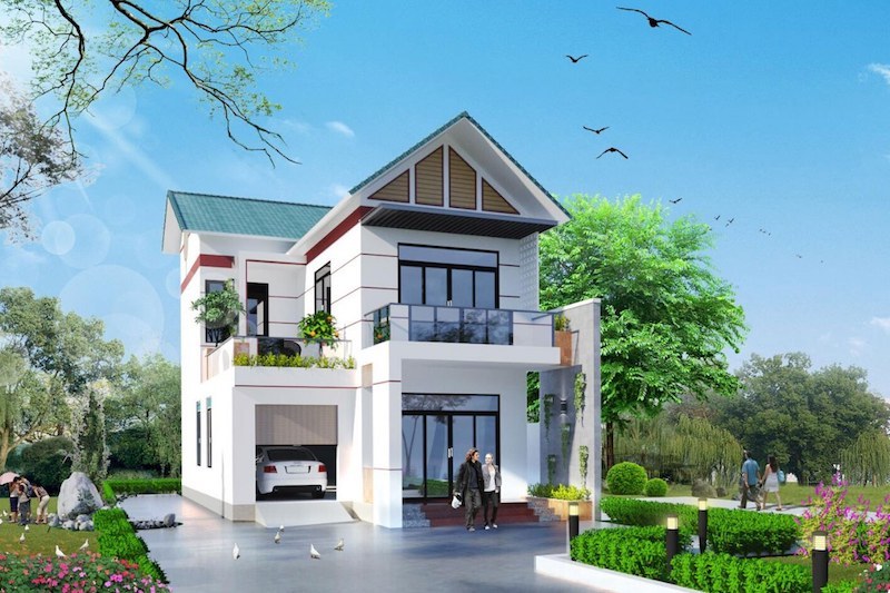 chi phí xây nhà 2 tầng 300m2