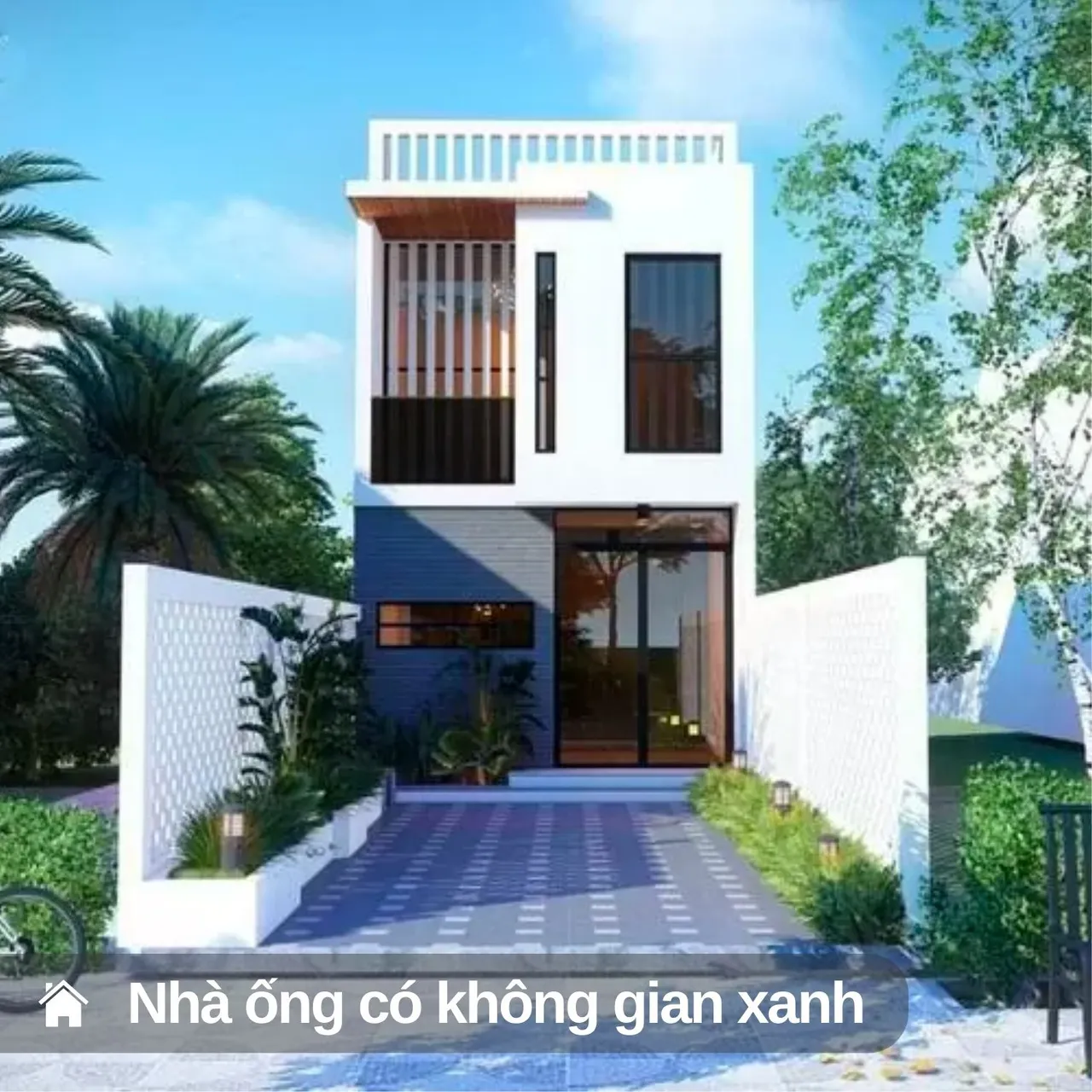 xây nhà ống 2 tầng tiết kiệm