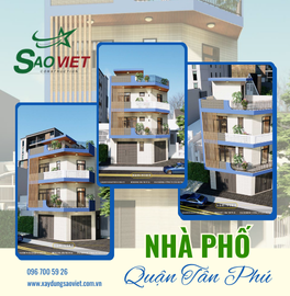 MẪU THIẾT KẾ NHÀ PHỐ CHO CHỦ ĐẦU TƯ Ở TÂY THẠNH, QUẬN TÂN PHÚ