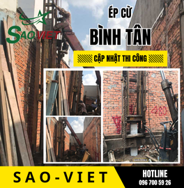 THI CÔNG ÉP CỪ CÔNG TRÌNH BÌNH TÂN