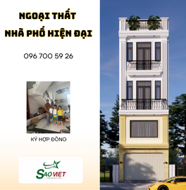 HOÀN THIỆN THIẾT KẾ NGOẠI THẤT NHÀ PHỐ HIỆN ĐẠI – KÝ HỢP ĐỒNG