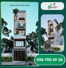 Mẫu Kiến Trúc Nhà Phố Hiện Đại