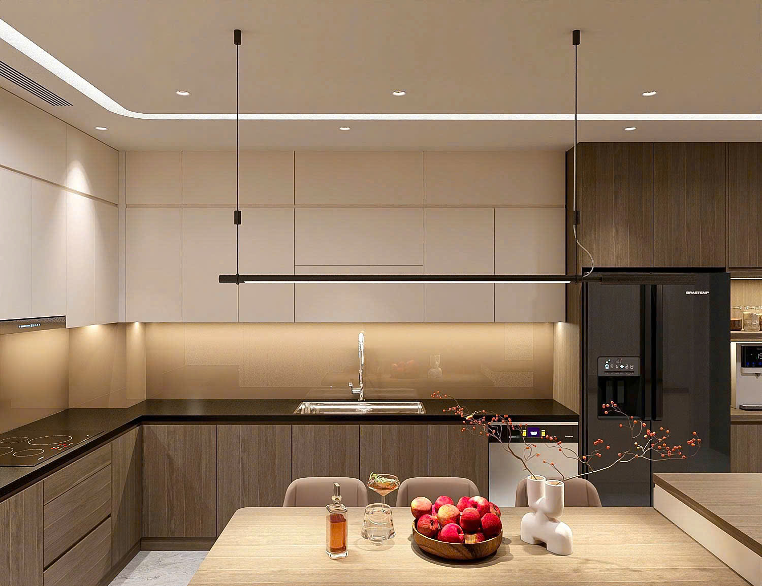 Phòng Khách Liền Bếp – Giải Pháp Thiết Kế Tối Ưu Cho Nhà Phố Nhỏ