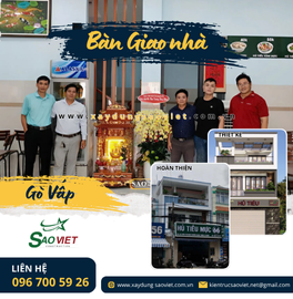 BÀN GIAO NHÀ MỚI TẠI TRẦN THỊ NGHỈ, GÒ VẤP