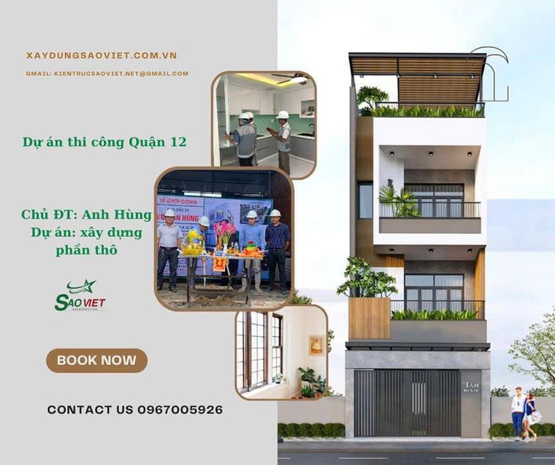 xây nhà trọn gói phường Thạnh Mỹ Tây có tính phần móng không