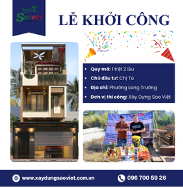 KHỞI CÔNG CÔNG TRÌNH NHÀ PHỐ TẠI PHƯỜNG LONG TRƯỜNG