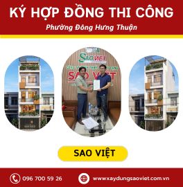 HOÀN THÀNH KÝ KẾT HỢP ĐỒNG NHÀ PHỐ TẠI PHƯỜNG ĐÔNG HƯNG THUẬN