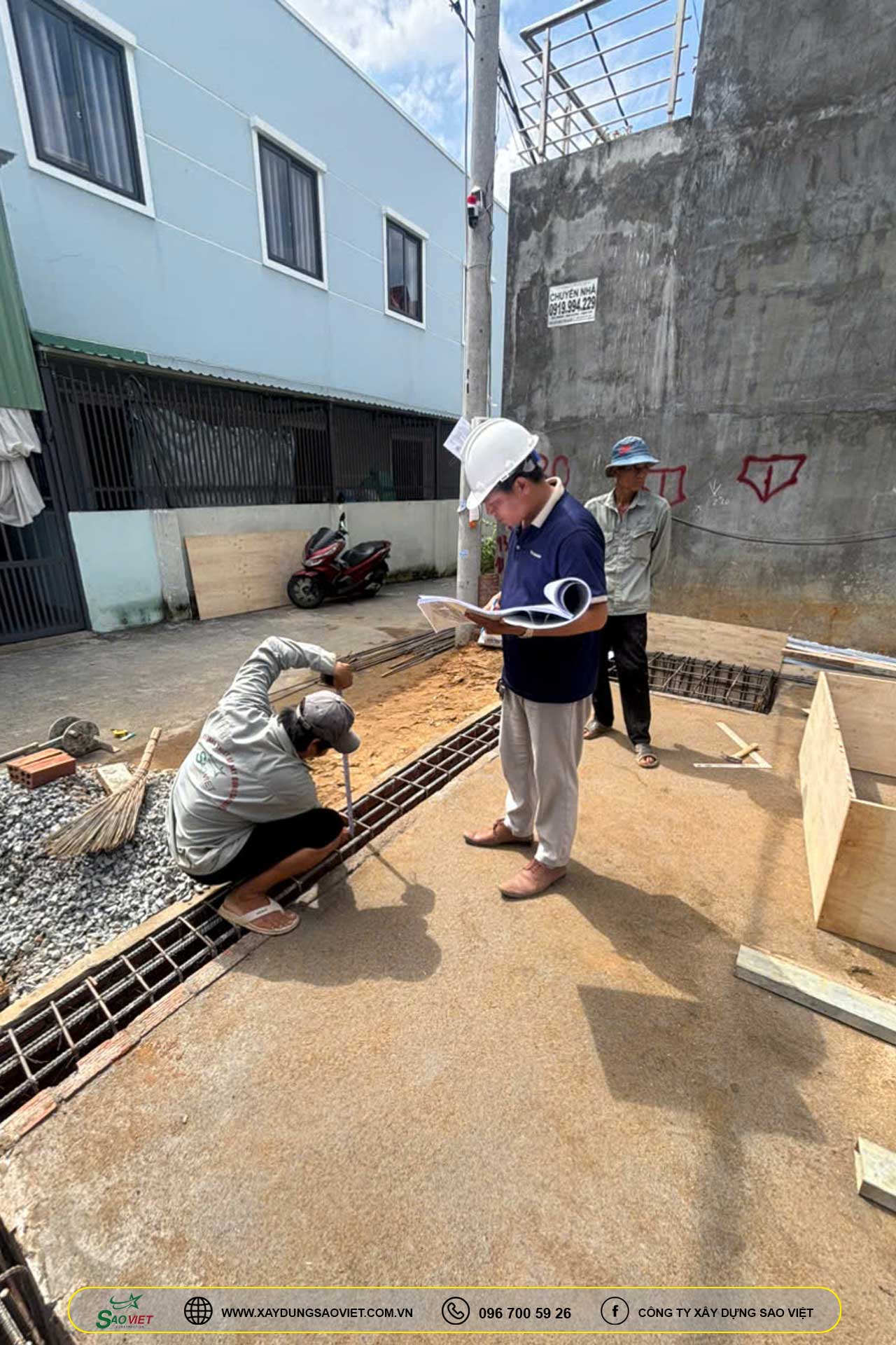 KIỂM TRA CỐT THÉP DẦM, SÀN TRƯỚC KHI ĐỔ BÊ TÔNG