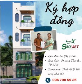 HOÀN THÀNH HỢP ĐỒNG THI CÔNG NHÀ PHỐ TẠI PHƯỜNG THỚI AN