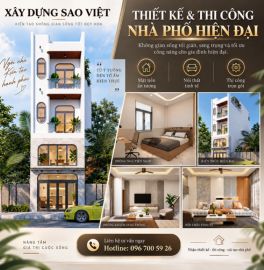 THIẾT KẾ VÀ THI CÔNG TRỌN GÓI NHÀ PHỐ 4 TẦNG